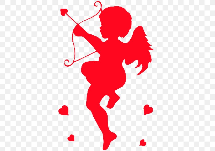 Stencil Silhouette Cupid Love, PNG, 432x576px, Watercolor, Cartoon, Flower, Frame, Heart Download Free