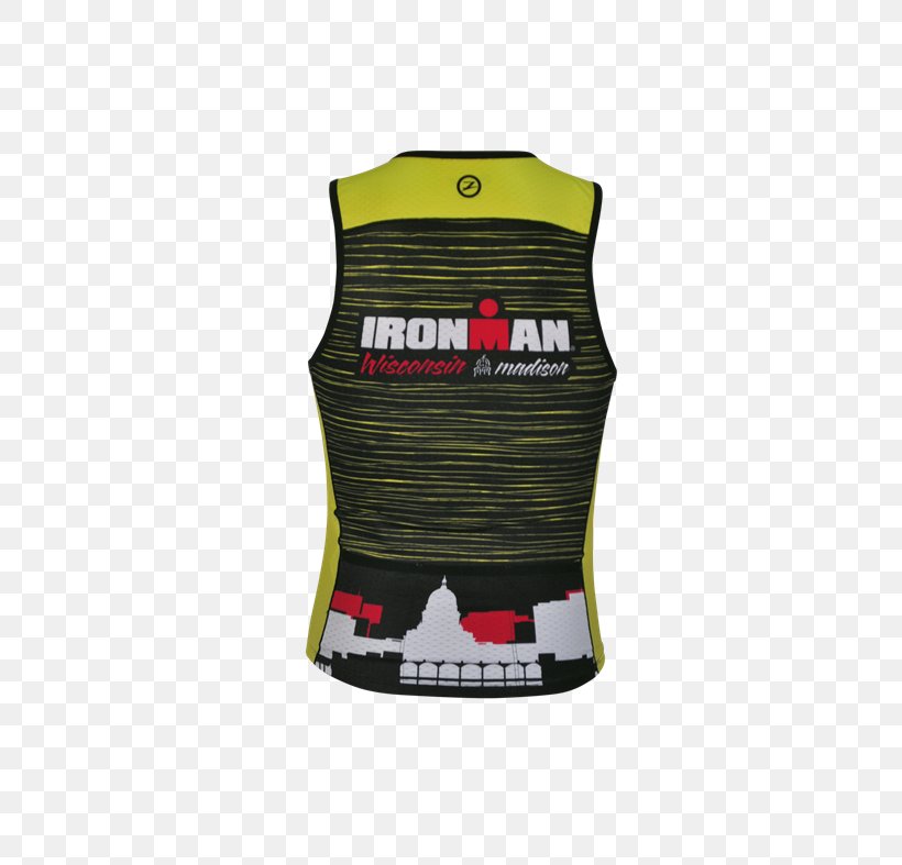 T-shirt Gilets Ironman 70.3 Sleeveless Shirt Sportswear, PNG, 528x787px, Tshirt, Black, Black M, Brand, Gilets Download Free