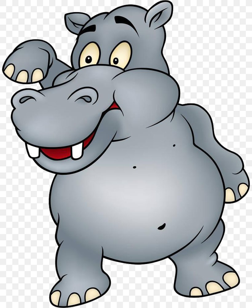 Hippopotamus Cartoon Royalty-free Stock Illustration, PNG, 808x1000px, Hippopotamus, Bear, Carnivoran, Cartoon, Dog Download Free