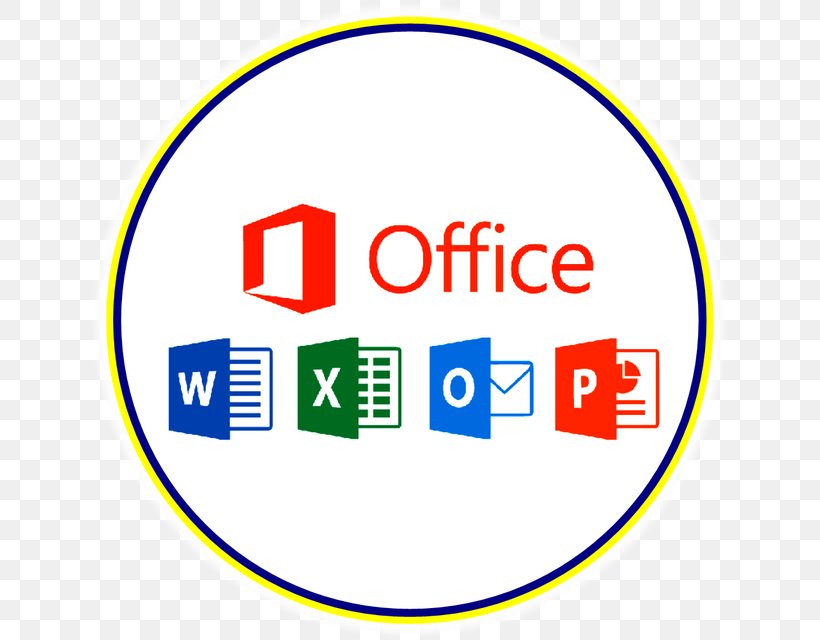 Microsoft Office 2016 Microsoft Word Microsoft Corporation Office Suite, PNG, 640x640px, Microsoft Office, Area, Brand, Computer, Computer Software Download Free