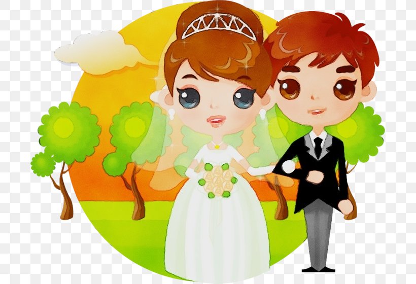 Wedding Invitation Background, PNG, 699x560px, Wedding Invitation, Animation, Bride, Bridegroom, Caricature Download Free