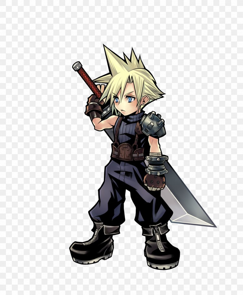 Dissidia Final Fantasy NT Final Fantasy VII Cloud Strife Ehrgeiz, PNG, 1438x1746px, Watercolor, Cartoon, Flower, Frame, Heart Download Free