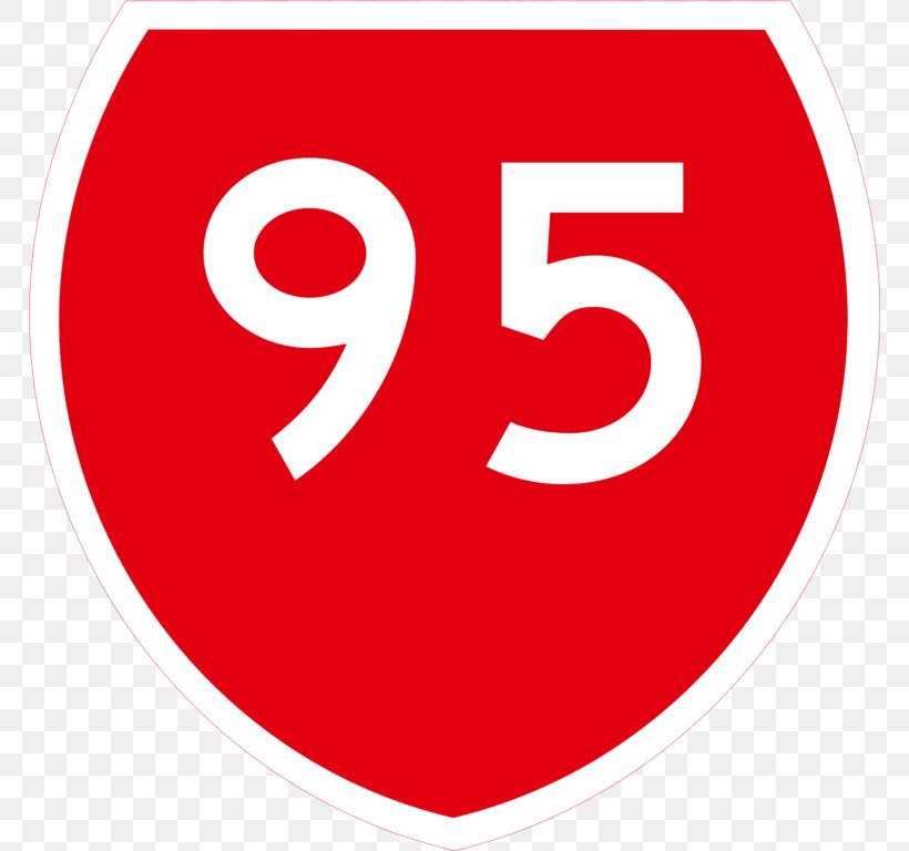 Interstate 95 In South Carolina US Interstate Highway System Traffic Sign Road, PNG, 768x768px, Interstate 95, Area, Brand, Concurrency, Controlledaccess Highway Download Free