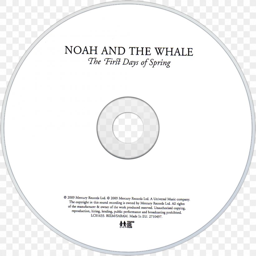 The First Days Of Spring Noah And The Whale Compact Disc Brand, PNG, 1000x1000px, Noah And The Whale, Area, Brand, Compact Disc, Diagram Download Free