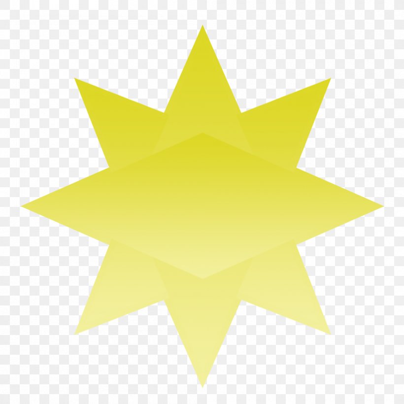 Line Angle Leaf, PNG, 1000x1000px, Leaf, Star, Symmetry, Yellow Download Free