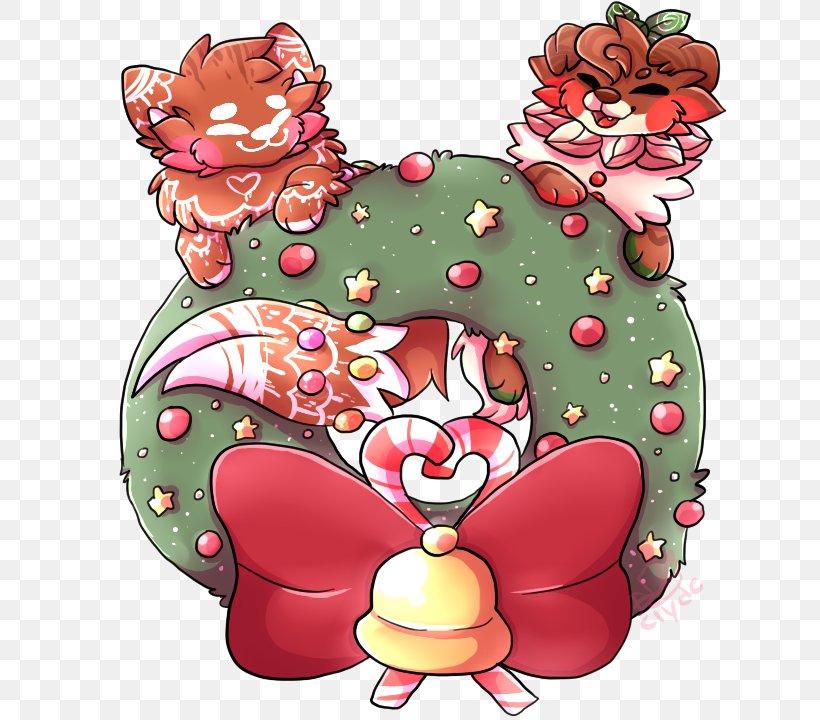 Cartoon Christmas Ornament Flower Character, PNG, 720x720px, Cartoon, Animal, Art, Character, Christmas Download Free