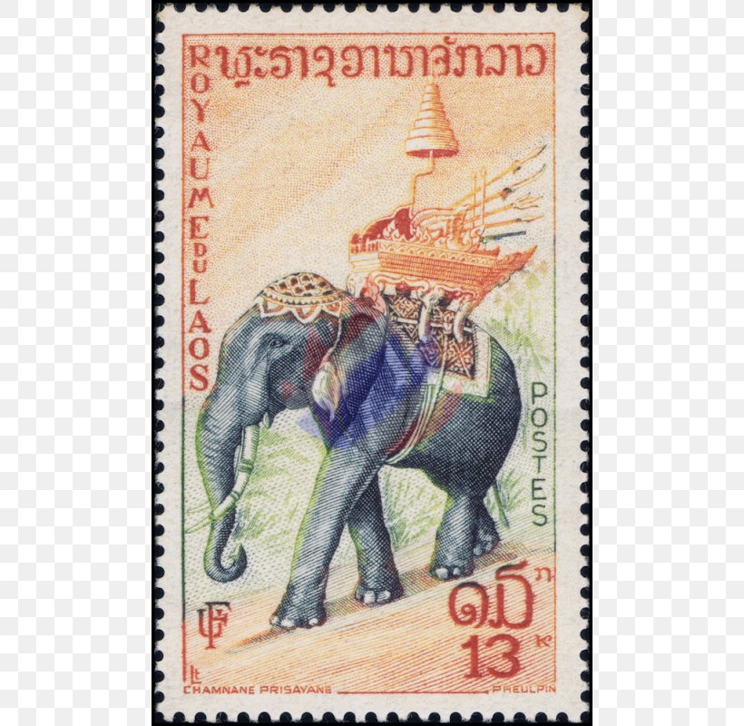 Asian Elephant Postage Stamps African Bush Elephant Elephants Laos, PNG, 800x800px, Asian Elephant, African Bush Elephant, African Elephant, Airavata, Curtain Download Free