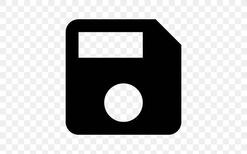 Floppy Disk, PNG, 512x512px, Floppy Disk, Black, Icon Design, Material Design, Rectangle Download Free