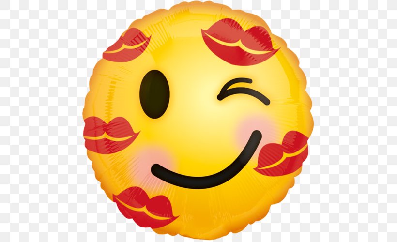 Emoticon Emoji Kiss Love Happiness, PNG, 500x500px, Emoticon, Art Emoji, Balloon, Emoji, Gift Download Free
