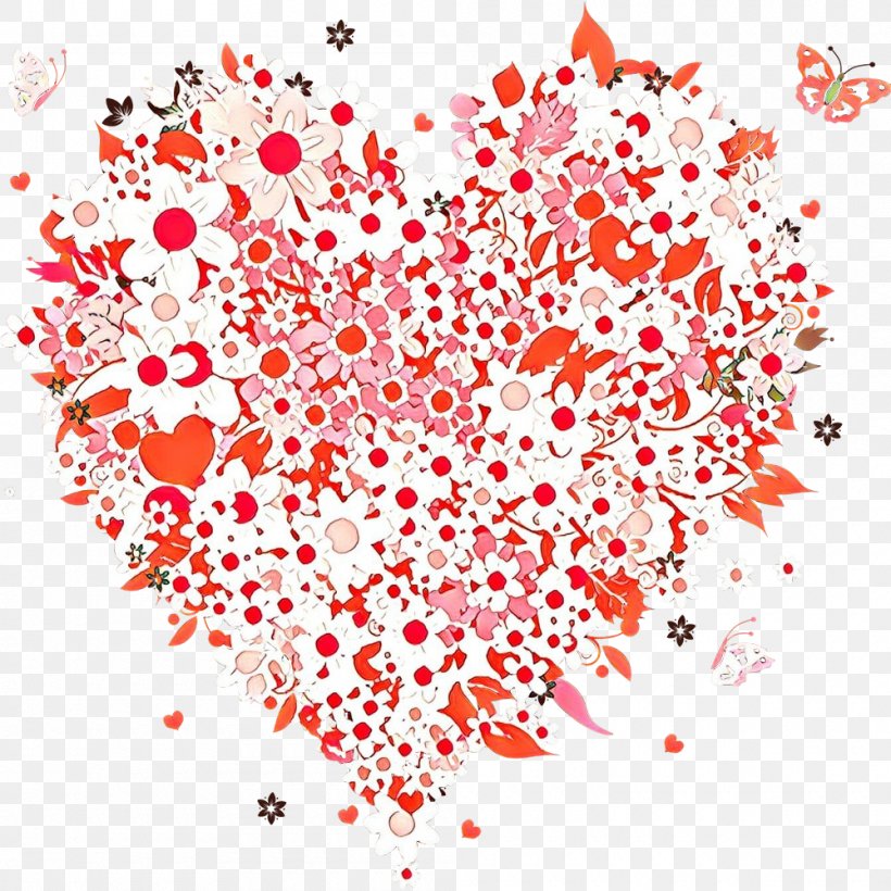 Valentine's Day, PNG, 1000x1000px, Cartoon, Confetti, Heart, Red, Valentines Day Download Free