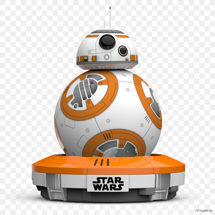 BB-8 App-Enabled Droid Sphero BB-8 App-Enabled Droid Star Wars, PNG, 1024x1024px, Watercolor, Cartoon, Flower, Frame, Heart Download Free