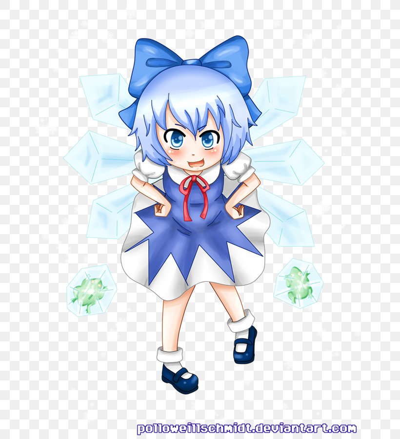 Cirno Work Of Art Illustration DeviantArt, PNG, 675x900px, Watercolor, Cartoon, Flower, Frame, Heart Download Free