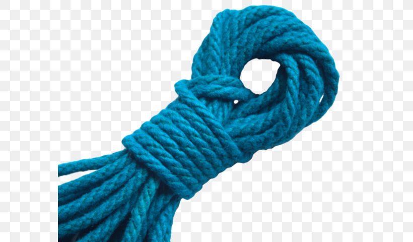 Rope Wool Turquoise, PNG, 590x480px, Rope, Electric Blue, Thread, Turquoise, Twine Download Free