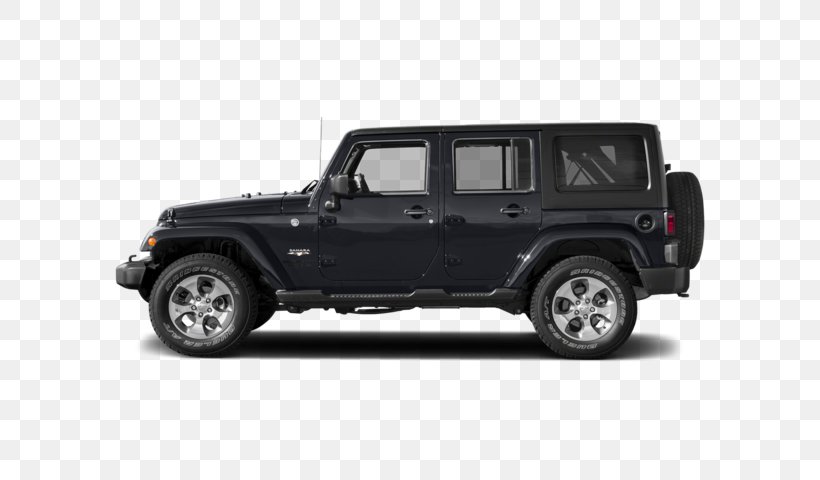 2017 Jeep Wrangler Unlimited Sahara Chrysler Car Dodge, PNG, 640x480px, 2017 Jeep Wrangler, 2017 Jeep Wrangler Unlimited Sahara, Jeep, Automotive Exterior, Automotive Tire Download Free
