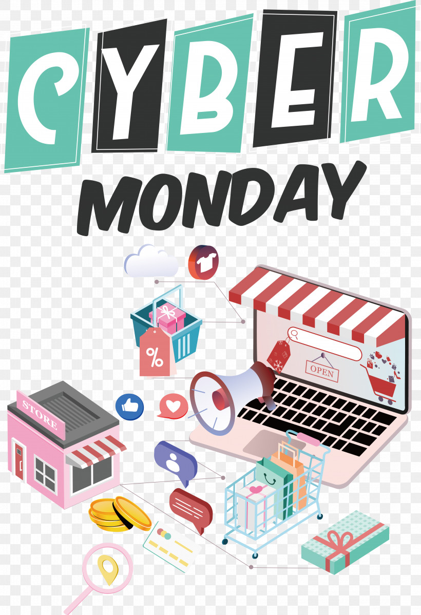 Cyber Monday, PNG, 4336x6337px, Cyber Monday, Discount, Sales, Special Offer Download Free