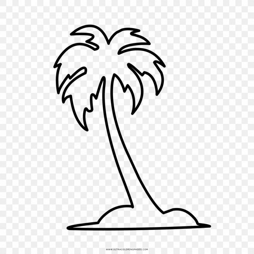 Coloring Book Drawing Arecaceae, PNG, 1000x1000px, Watercolor, Cartoon, Flower, Frame, Heart Download Free