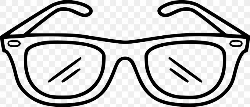 Clip Art Glasses Drawing Coloring Book Pencil, PNG, 980x420px, Glasses, Area, Black, Black And White, Color Download Free