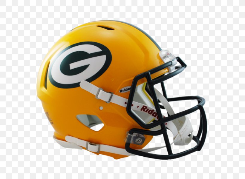 Green Bay Packers NFL American Football Helmets Helmet Riddell Mini Speed, PNG, 800x600px, Green Bay Packers, American Football, American Football Helmets, Clothing, Face Mask Download Free