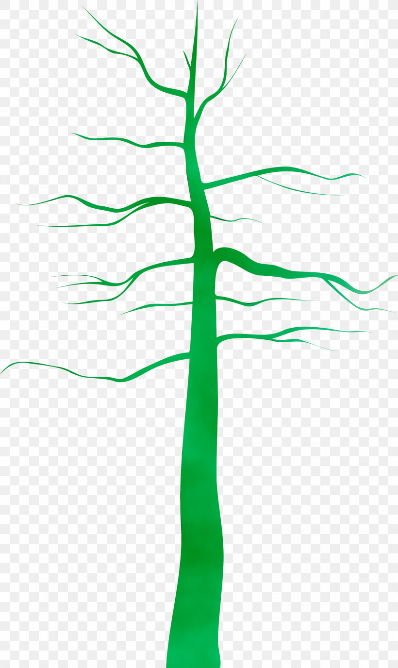 Green Leaf Line Tree Plant Stem, PNG, 1786x2999px, Watercolor, Branch, Green, Leaf, Line Download Free