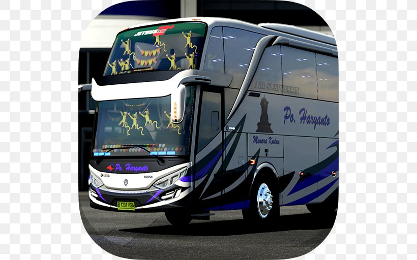 Livery BUSSID Bus Simulator Indonesia Livery Strobo SHD Tour Bus Service, PNG, 512x512px, Bus, Android, Android Honeycomb, Automotive Design, Automotive Exterior Download Free