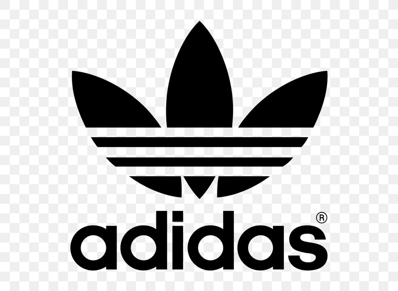 Adidas Clip Art, PNG, 600x600px, Adidas, Area, Black And White, Brand, Logo Download Free