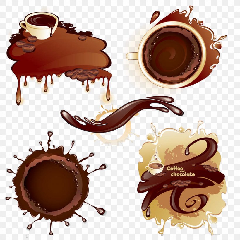 Coffee Milk Hot Chocolate Chocolate-covered Coffee Bean, PNG, 1024x1024px, Coffee, Brown, Chocolate, Chocolate Cake, Chocolate Spread Download Free