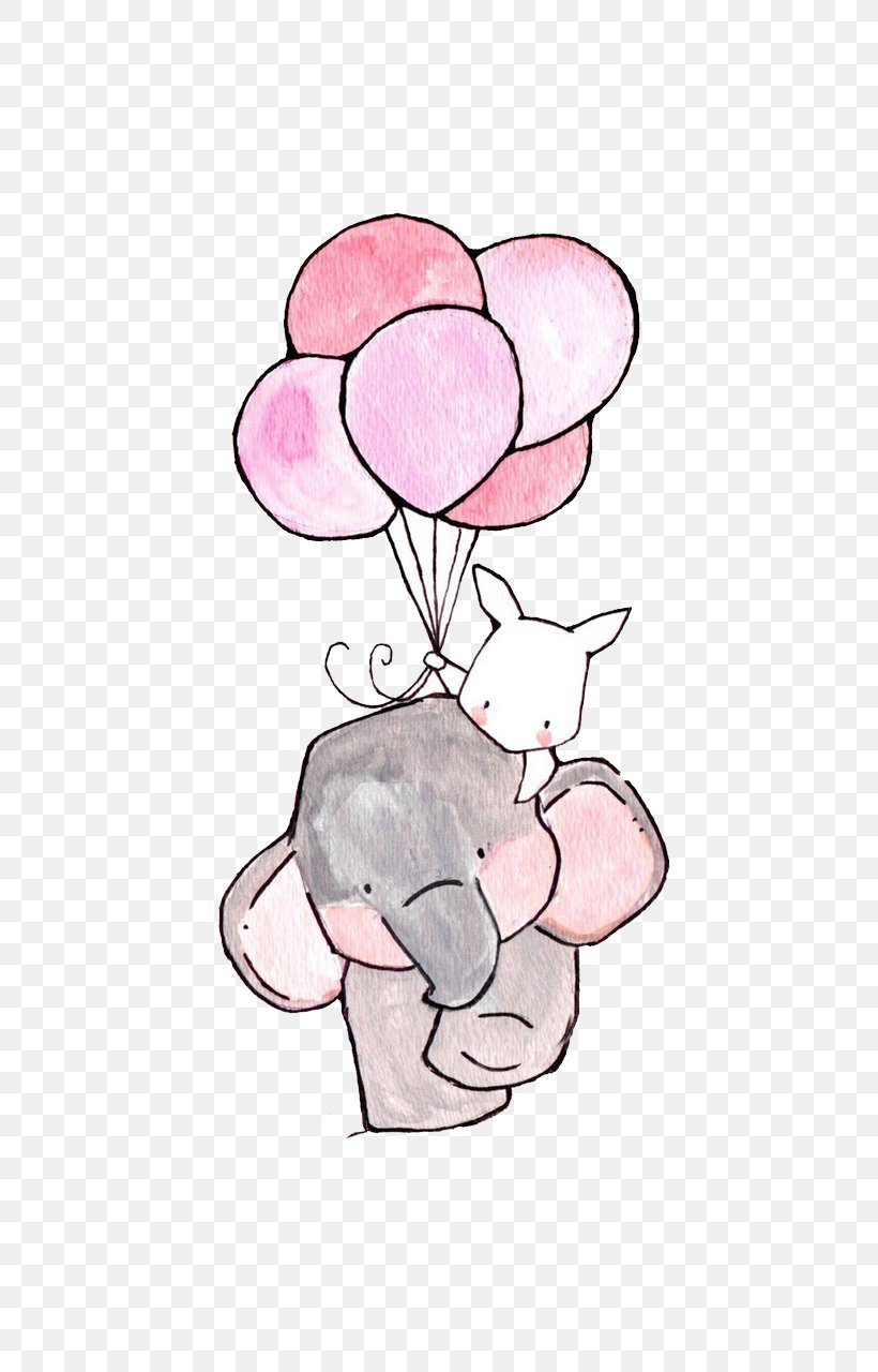 IPhone 5 Drawing Elephant Wallpaper, PNG, 720x1280px, Watercolor, Cartoon, Flower, Frame, Heart Download Free