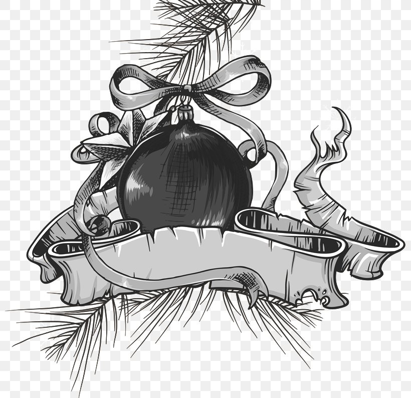 Vector Graphics Clip Art Image Christmas Day Cartoon, PNG, 800x794px, Christmas Day, Art, Artwork, Automotive Design, Black And White Download Free
