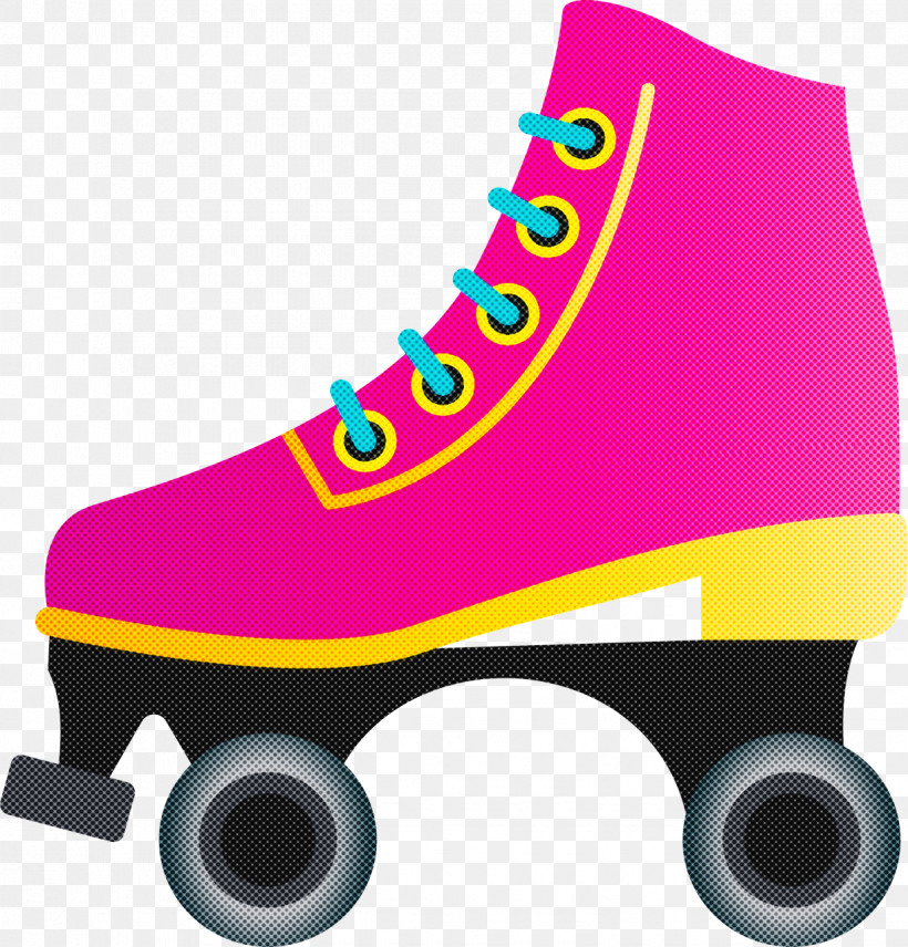 Footwear Roller Skates Quad Skates Shoe Pink, PNG, 1225x1280px, Footwear, Athletic Shoe, Magenta, Pink, Quad Skates Download Free