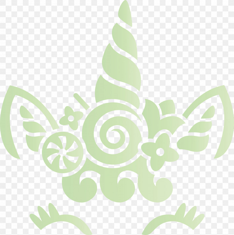 Green Leaf Pattern Plant Logo, PNG, 2990x3000px, Unicorn, Christmas Unicorn, Green, Leaf, Logo Download Free