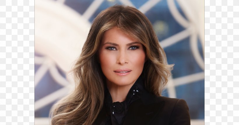 Melania Trump White House First Lady Of The United States Portrait President Of The United States, PNG, 1200x630px, Watercolor, Cartoon, Flower, Frame, Heart Download Free
