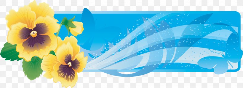 Web Banner Royalty-free Clip Art, PNG, 1895x685px, Web Banner, Blue, Drawing, Flower, Flowering Plant Download Free