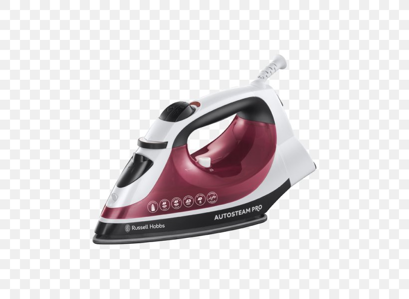 Clothes Iron Russell Hobbs Home Appliance Ironing Steam, PNG, 600x600px, Clothes Iron, Coffeemaker, Electricity, Freezers, Hardware Download Free