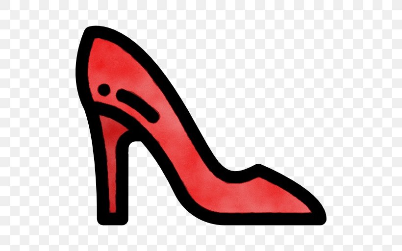 Footwear High Heels Red Court Shoe Shoe, PNG, 512x512px, Watercolor, Basic Pump, Carmine, Court Shoe, Footwear Download Free