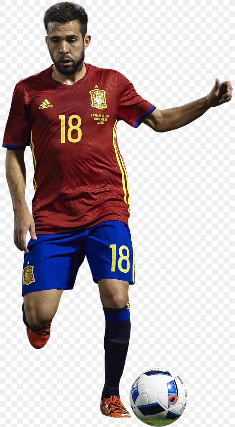 Jordi Alba Jersey Spain National Football Team Team Sport, PNG, 806x1491px, Jordi Alba, Ball, Clothing, Football, Football Player Download Free