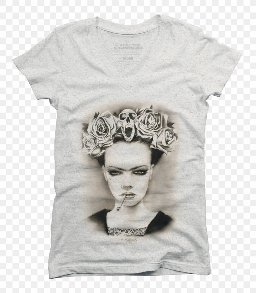 T-shirt Frida Kahlo Artist Painting, PNG, 2100x2400px, Tshirt, Art, Artist, Clothing, Drawing Download Free