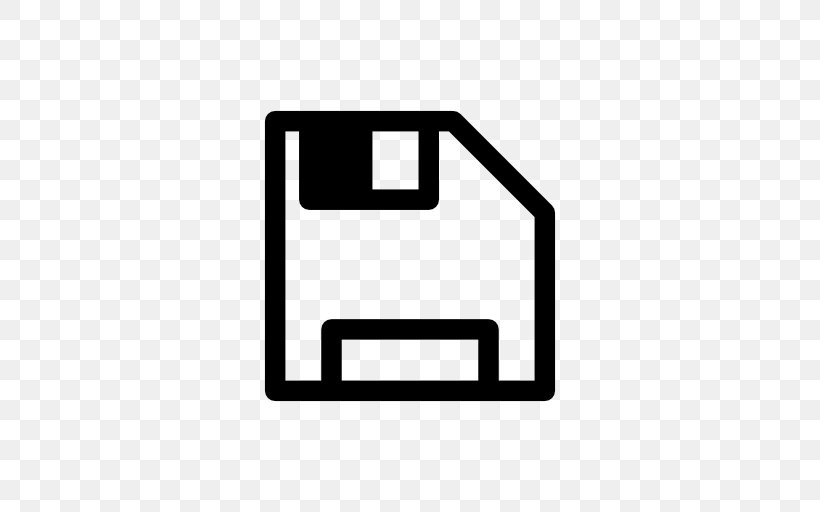 Floppy Disk Button Disk Storage, PNG, 512x512px, Floppy Disk, Area, Black, Black And White, Brand Download Free