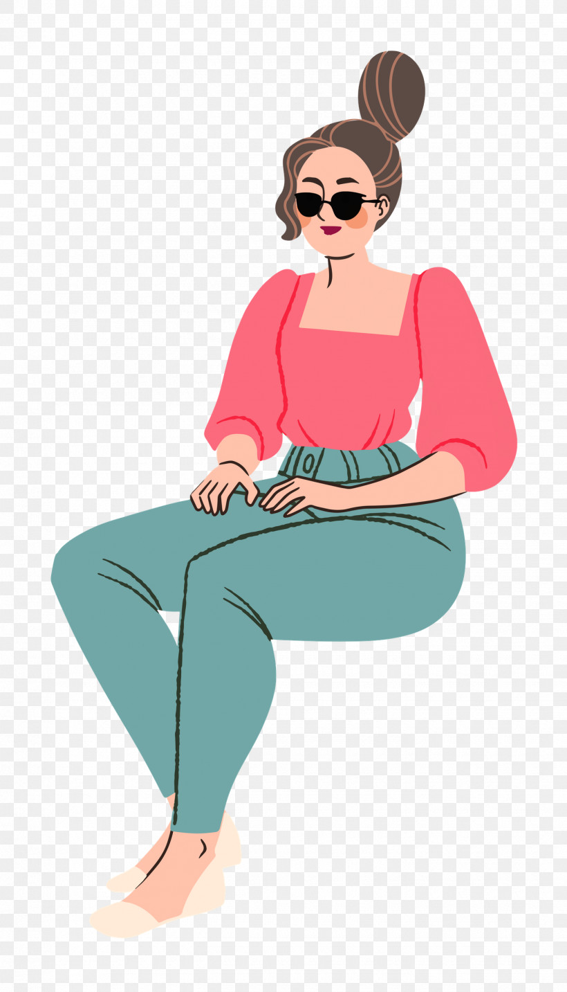 Sitting Girl Woman, PNG, 1430x2500px, Sitting, Beautym, Cartoon, Character, Girl Download Free