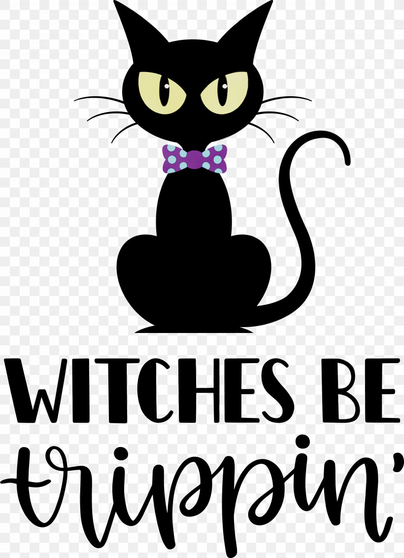 Cat Kitten Whiskers Black Cat Snout, PNG, 2478x3418px, Happy Halloween, Black Cat, Cartoon, Cat, Catlike Download Free