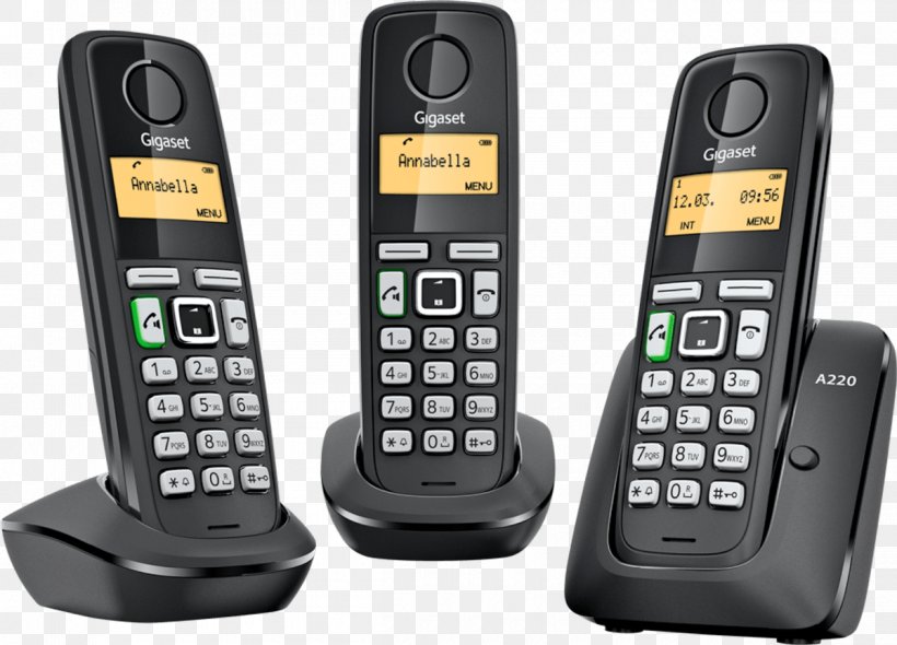 Cordless Telephone Gigaset Communications Handset Digital Enhanced Cordless Telecommunications, PNG, 1200x864px, Cordless Telephone, Answering Machine, Answering Machines, Caller Id, Cellular Network Download Free