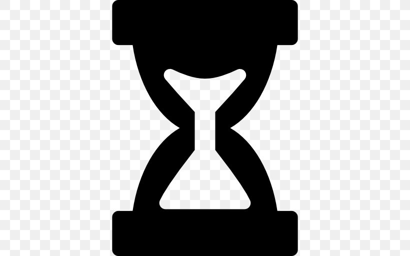 Hourglass Time Clock, PNG, 512x512px, Hourglass, Black, Black And White, Clock, Cursor Download Free