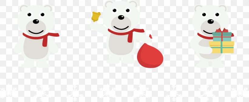 Polar Bear Christmas Bear Illustration, PNG, 1120x461px, Watercolor, Cartoon, Flower, Frame, Heart Download Free