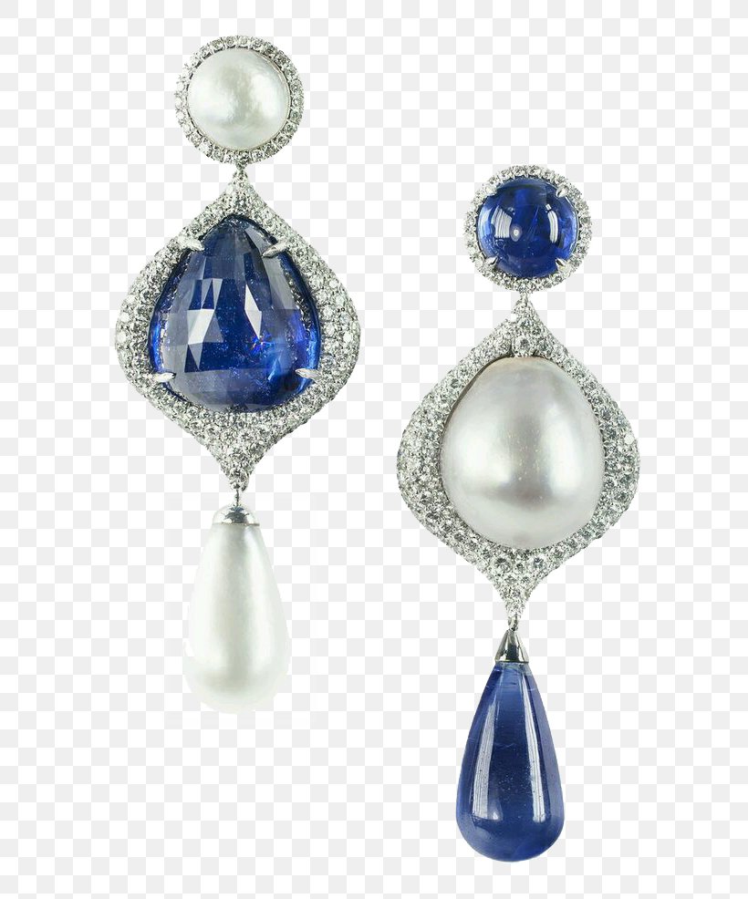 Earring Pearl Sapphire Jewellery Diamond, PNG, 736x986px, Earring, Art Jewelry, Baroque Pearl, Bijou, Body Jewelry Download Free