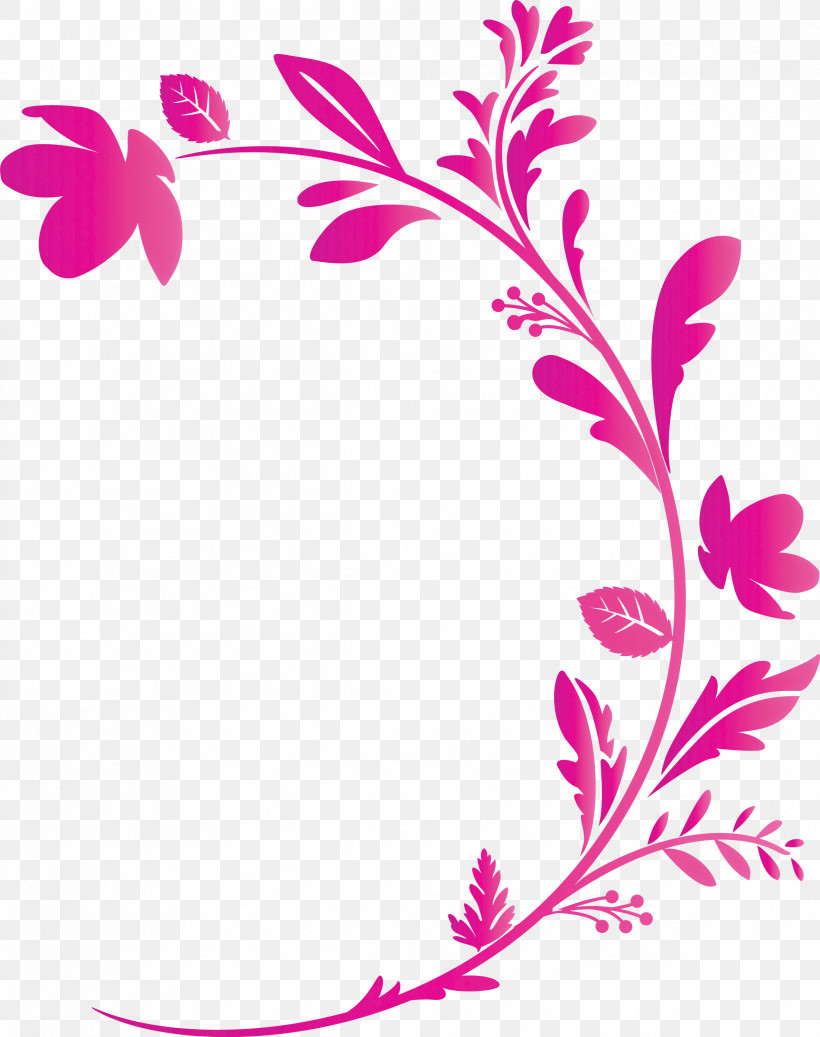 Flower Frame Decoration Frame Floral Frame, PNG, 2372x3000px, Flower Frame, Branch, Decoration Frame, Floral Frame, Flower Download Free