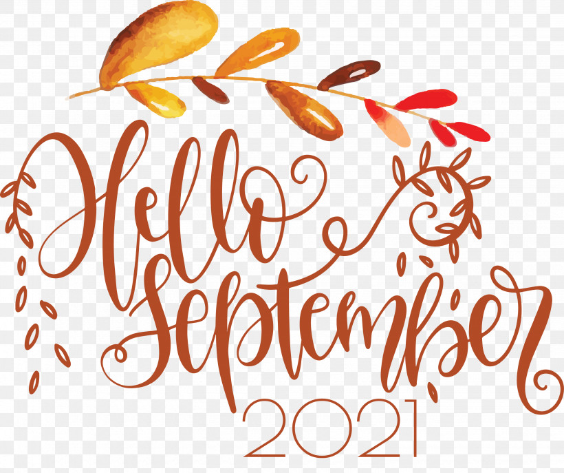 Hello September September, PNG, 3065x2571px, 2019, Hello September, Calligraphy, Drawing, Logo Download Free