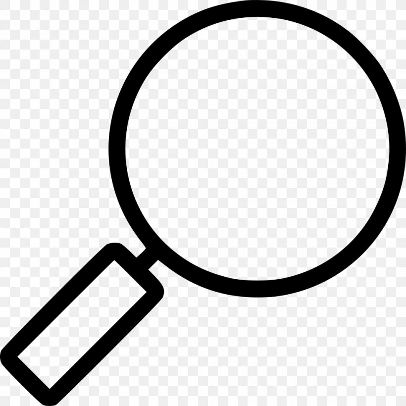 Magnifying Glass Clip Art, PNG, 980x980px, Magnifying Glass, Black And White, Glass, Symbol, White Download Free