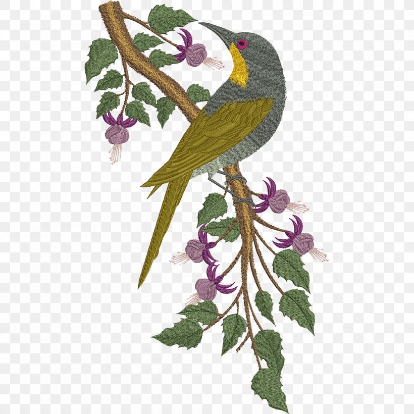 Parrot Bird Embroidery Beak, PNG, 1000x1000px, Parrot, Applique, Art, Beak, Bird Download Free