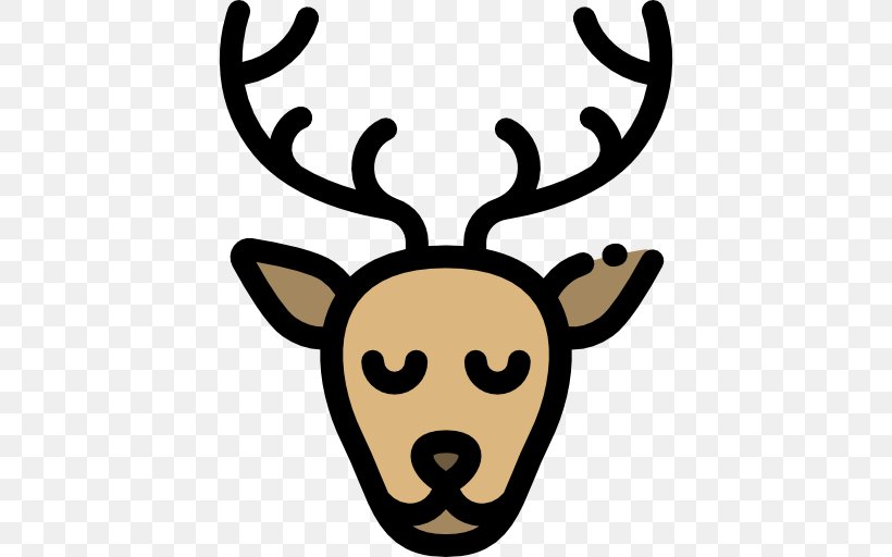 Reindeer Snout Antler White Clip Art, PNG, 512x512px, Reindeer, Antler, Black And White, Deer, Head Download Free
