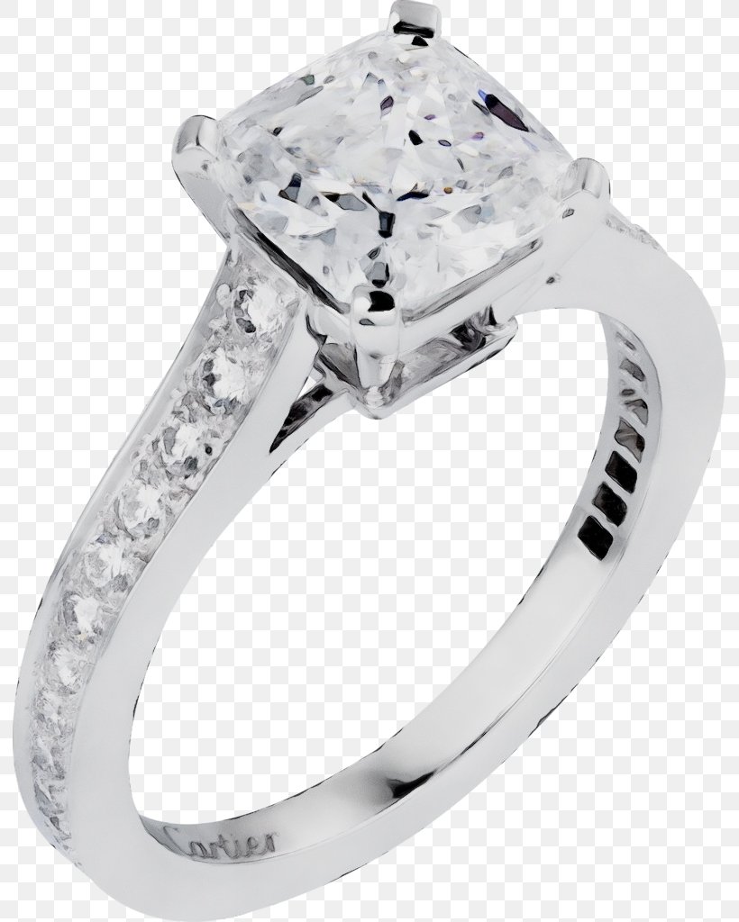 Wedding Ring Silver, PNG, 791x1024px, Watercolor, Body Jewelry, Brilliant, Carat, Cartier Download Free