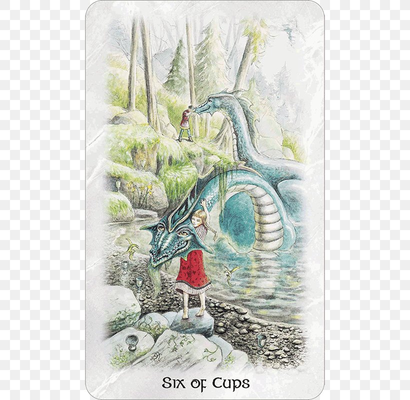A Guide To The Celtic Dragon Tarot The Dragon Tarot Six Of Cups Suit Of Cups, PNG, 600x800px, Tarot, Divination, Dragon, Fauna, Knight Download Free